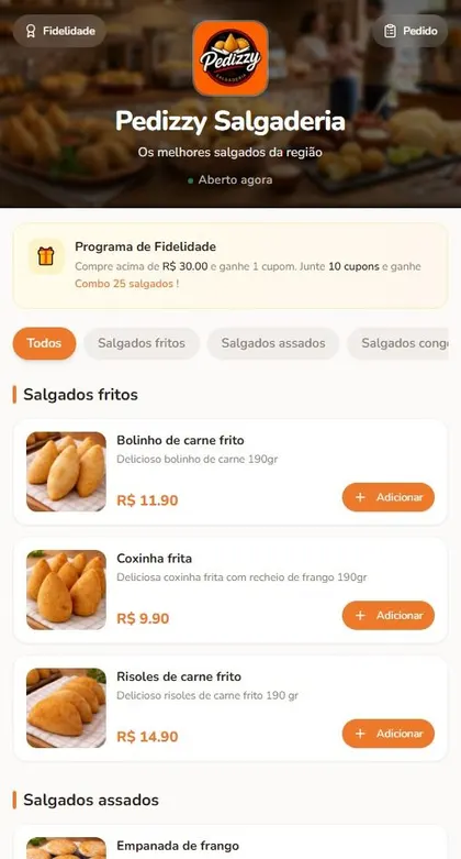 Modelo de cardápio 4