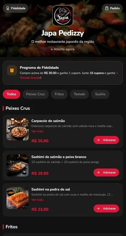Modelo de cardápio 5