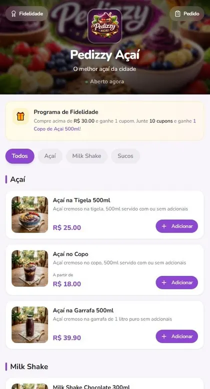 Modelo de cardápio 6